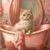 Cat In Bath Diamond Paintings