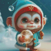 Christmas Monkey Diamond Paintings