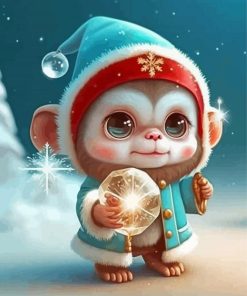 Christmas Monkey Diamond Paintings