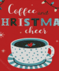 Coffee Christmas Illustration Diamond Paintings