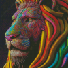 Colorful Lion Diamond Paintings