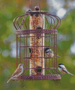 Cool Bird Feeder Diamond Paintings