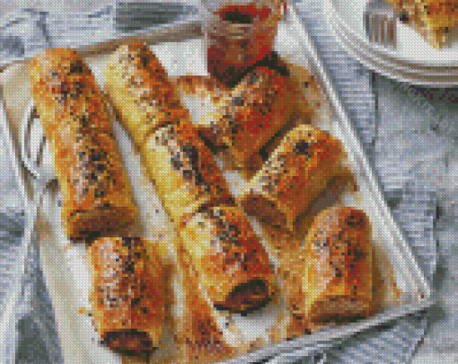 Cool Sausage Roll Diamond Paintings