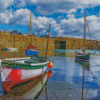 Cornwall Fishing Boats Diamond Paintings