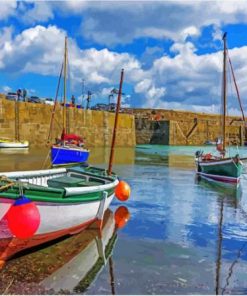 Cornwall Fishing Boats Diamond Paintings