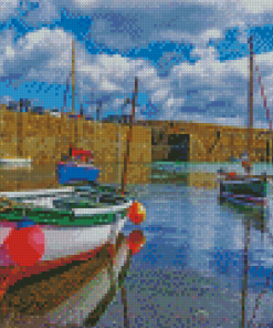 Cornwall Fishing Boats Diamond Paintings