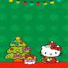 Cute Hello kitty Christmas Diamond Paintings