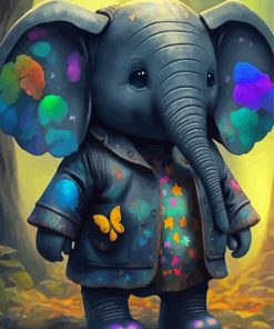 Cute Elephant Diamond Paintings