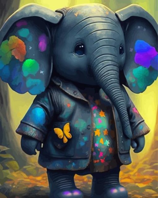 Cute Elephant Diamond Paintings