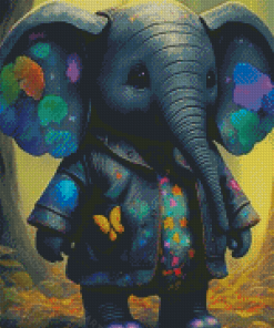 Cute Elephant Diamond Paintings