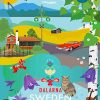 Dalarna Sweden Poster Diamond Paintings