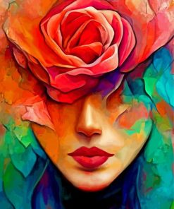 Flower Cubism Lady Diamond Paintings