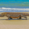 Komodo Dragon At The Beach Diamond Paintings