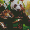 Panda Bear Warrior Diamond Paintings