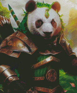 Panda Bear Warrior Diamond Paintings