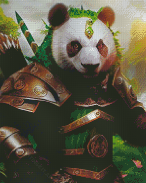 Panda Bear Warrior Diamond Paintings