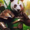 Panda Bear Warrior Diamond Paintings