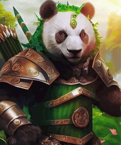 Panda Bear Warrior Diamond Paintings