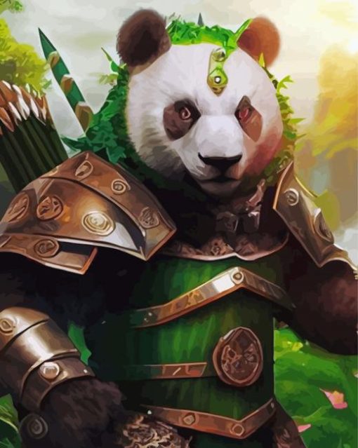 Panda Bear Warrior Diamond Paintings