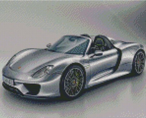 Porsche 918 Car Diamond Paintings