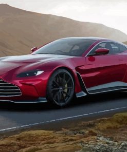 Red Aston Martin Vantage Diamond Paintings