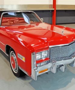 Red Cadillac Eldorado Car Diamond Paintings