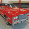 Red Cadillac Eldorado Car Diamond Paintings