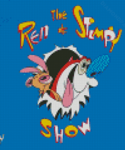 Ren And Stimpy Poster Diamond Paintings