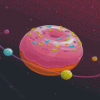 Space Donut Diamond Paintings