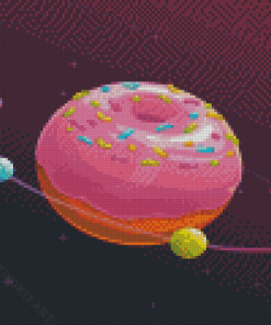 Space Donut Diamond Paintings