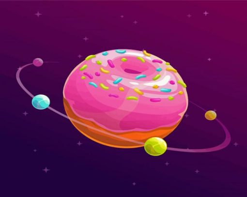 Space Donut Diamond Paintings