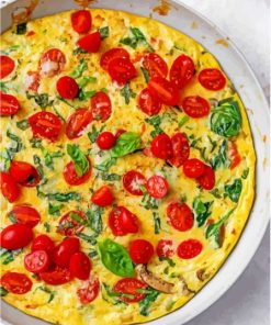 Vegetable Frittata Diamond Paintings