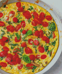 Vegetable Frittata Diamond Paintings