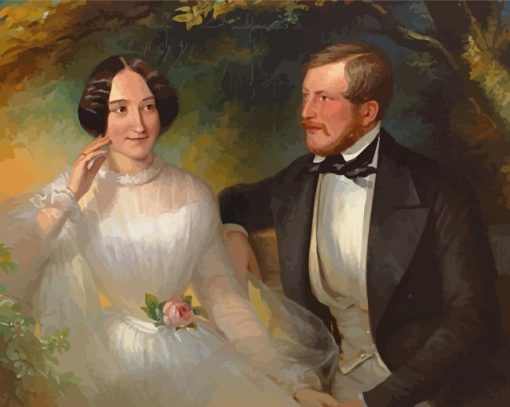 Victorian Love Couple Wedding Diamond Paintings