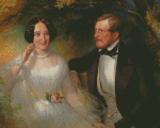 Victorian Love Couple Wedding Diamond Paintings