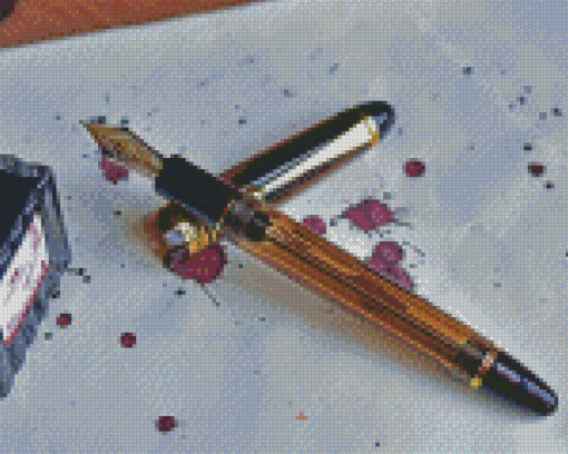 Vintage Fountain Pen Diamond Paintings