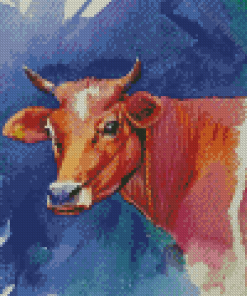 Watercolor Cow Diamond Paintings