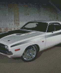 White 70 Challenger Diamond Paintings