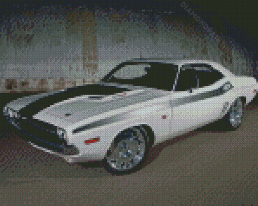 White 70 Challenger Diamond Paintings