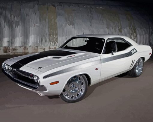 White 70 Challenger Diamond Paintings