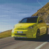 Yellow Abarth Diamond Paintings