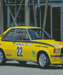 Yellow Opel Commodore Diamond Paintings