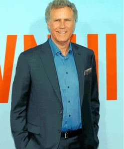 Actor John Will Ferrell Diamond Paintings