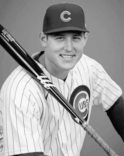 Anthony Rizzo In Black And White Diamond Paintings