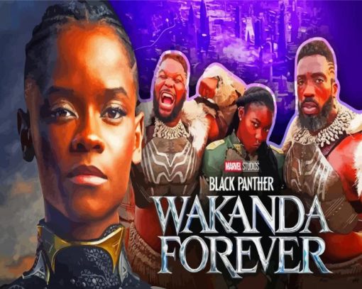 Black Panther Wakanda Movie Diamond Paintings