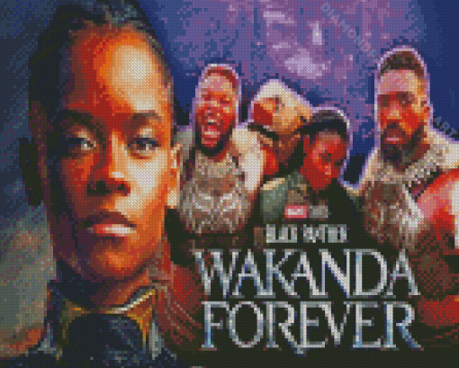 Black Panther Wakanda Movie Diamond Paintings