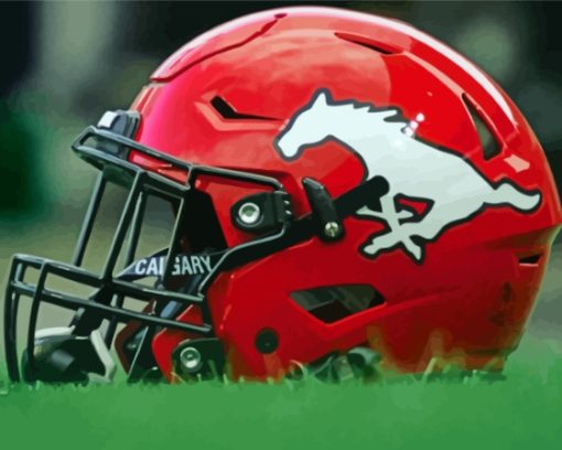 Calgary Stampeders Football Helmet Diamond Paintings