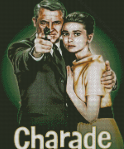 Charade Cary Grant And Audrey Hepburn Diamond Paintings