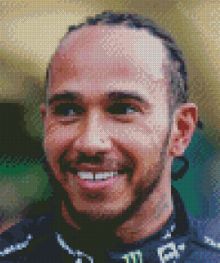 Close Up Lewis Hamilton Smiling Diamond Paintings