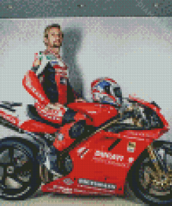 Foggy Carl Fogarty Motorcycle Racer Diamond Paintings